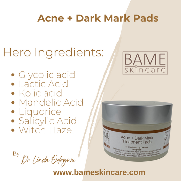 Acne Treatment Pads | Dark Mark Treatment Pads | BAME Skincare